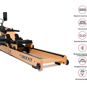 Купить Гребной тренажер Unix Fit Wood Rower Light в Москве