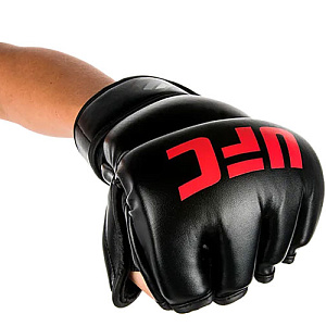 Перчатки MMA для грэпплинга UFC 7 унций чёрные L/XL Купить Перчатки MMA для грэпплинга UFC 7 унций чёрные L/XL в Москве
