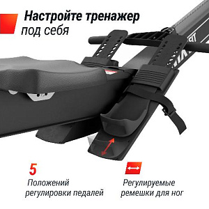 Купить Гребной тренажер Unix Fit Air Magnetic Rower-X Black в Москве