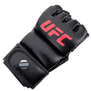 Перчатки MMA для грэпплинга UFC 7 унций чёрные L/XL Купить Перчатки MMA для грэпплинга UFC 7 унций чёрные L/XL в Москве